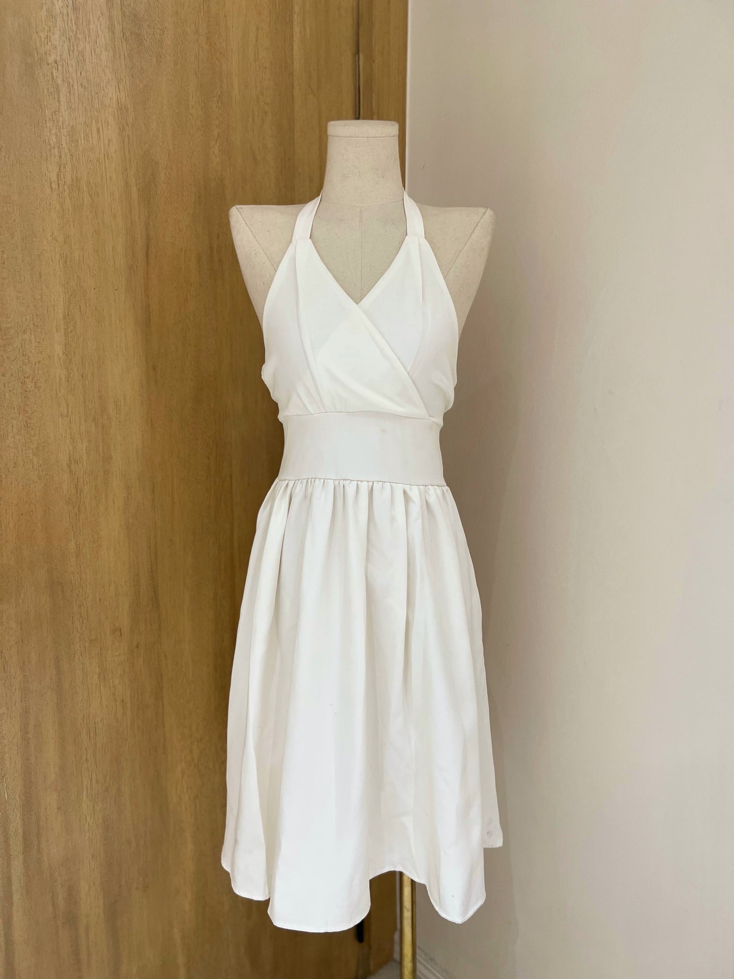 AMARA Halter Dress (WHITE)