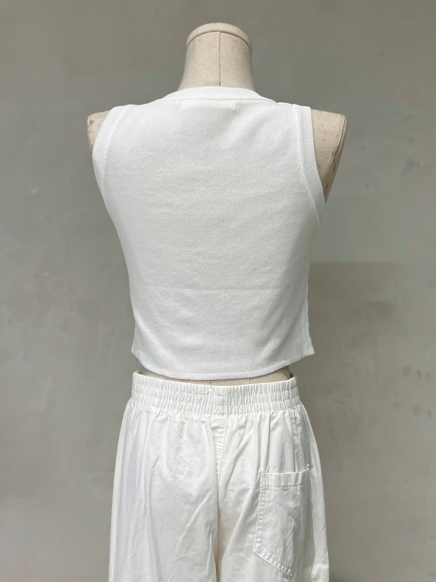 ARCHIE Garterized Pants (WHITE)
